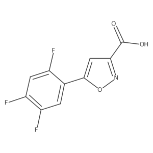 5-(2,4,5-Trifluorophenyl)-1,2-oxazole-3-carboxylic acid Structure