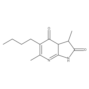 1h-Pyrrolo[2,3-b]pyridine-2,4-dione,5-butyl-3,3a-dihydro-3,6-dimethyl- Structure