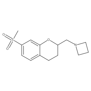 1-{[7-(Methylsulfonyl)-3,4-dihydro-2H-chromen-2-YL]methyl}azetidine结构式