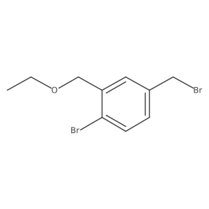 1-Bromo-4-(bromomethyl)-2-(ethoxymethyl)benzene结构式