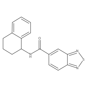 N-(1,2,3,4-tetrahydronaphthalen-1-yl)benzo[c][1,2,5]thiadiazole-5-carboxamide Structure