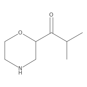2-Methyl-1-(morpholin-2-yl)propan-1-one结构式