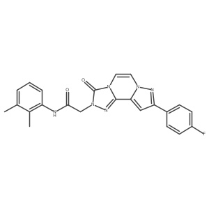 N-(2,3-dimethylphenyl)-2-[11-(4-fluorophenyl)-5-oxo-3,4,6,9,10-pentazatricyclo[7.3.0.02,6]dodeca-1(12),2,7,10-tetraen-4-yl]acetamide Structure