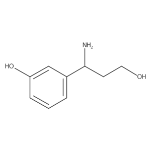 (r)-3-(1-Amino-3-hydroxypropyl)phenol Structure