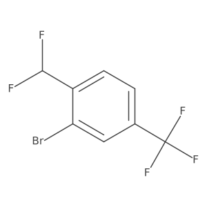 2-Bromo-1-(difluoromethyl)-4-(trifluoromethyl)benzene Structure