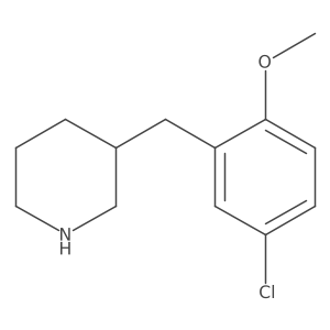 3-(5-Chloro-2-methoxybenzyl)piperidine Structure