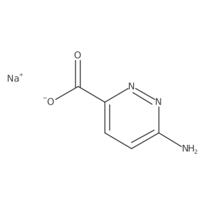 6-Amino-pyridazine-3-carboxylic acid, sodium salt结构式