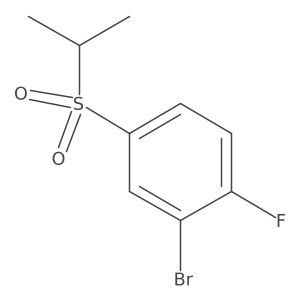 2-Bromo-1-fluoro-4-(isopropylsulfonyl)benzene Structure