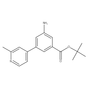 Tert-butyl 3-amino-5-(2-methylpyridin-4-yl)benzoate结构式