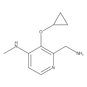 2-(Aminomethyl)-3-cyclopropoxy-N-methylpyridin-4-amine Structure