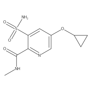 5-Cyclopropoxy-N-methyl-3-sulfamoylpicolinamide Structure