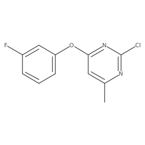 2-Chloro-4-(3-fluorophenoxy)-6-methylpyrimidine结构式