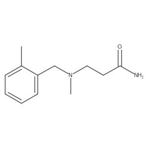 3-(Methyl(2-methylbenzyl)amino)propanamide Structure