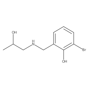 2-Bromo-6-{[(2-hydroxypropyl)amino]methyl}phenol结构式