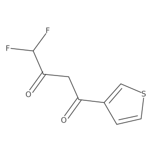 4,4-Difluoro-1-(thiophen-3-yl)butane-1,3-dione Structure