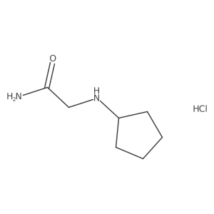 2-(Cyclopentylamino)acetamide hydrochloride Structure