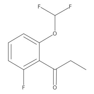 2'-(Difluoromethoxy)-6'-fluoropropiophenone结构式