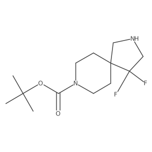 tert-Butyl 4,4-difluoro-2,8-diazaspiro[4.5]decane-8-carboxylate Structure