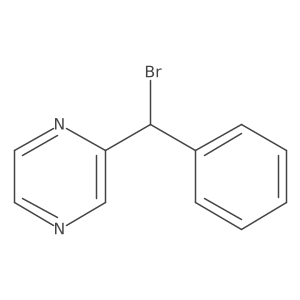 2-[Bromo(phenyl)methyl]pyrazine Structure