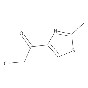 2-Chloro-1-(2-methyl-1,3-thiazol-4-yl)ethan-1-one结构式