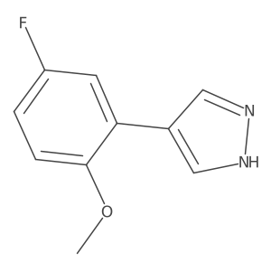 4-(5-fluoro-2-methoxyphenyl)-1H-pyrazole Structure