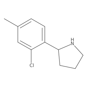 2-(2-Chloro-4-methylphenyl)pyrrolidine结构式