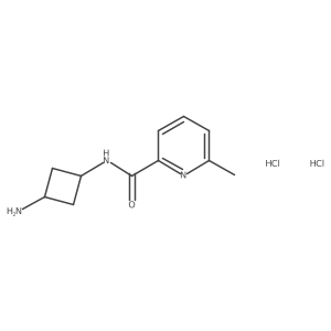 N-(3-aminocyclobutyl)-6-methylpyridine-2-carboxamide dihydrochloride结构式