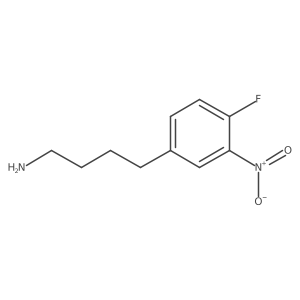 4-(4-Fluoro-3-nitrophenyl)butan-1-amine结构式