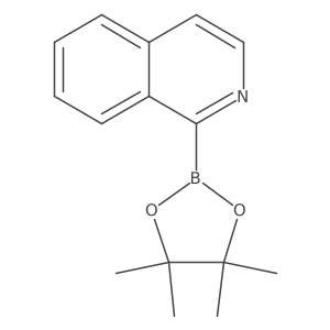 1-(4,4,5,5-Tetramethyl-1,3,2-dioxaborolan-2-YL)isoquinoline结构式