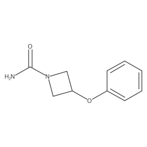 3-Phenoxy-1-azetidinecarboxamide结构式