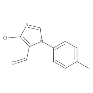 5-Chloro-3-(4-fluorophenyl)imidazole-4-carbaldehyde Structure