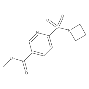 Methyl 6-(azetidin-1-ylsulfonyl)nicotinate结构式