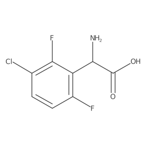 2-Amino-2-(3-chloro-2,6-difluorophenyl)acetic acid Structure