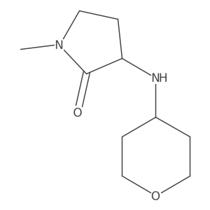 1-methyl-3-((tetrahydro-2H-pyran-4-yl)amino)pyrrolidin-2-one Structure