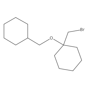 1-(Bromomethyl)-1-(cyclohexylmethoxy)cyclohexane Structure