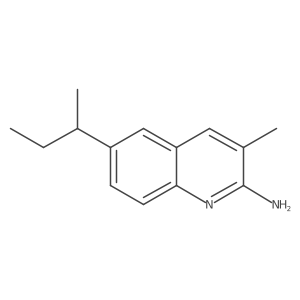 2-Quinolinamine, 3-methyl-6-(1-methylpropyl)-结构式