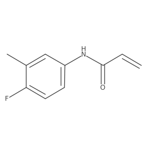 N-(4-fluoro-3-methylphenyl)prop-2-enamide结构式