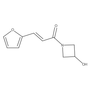 (2E)-3-(furan-2-yl)-1-(3-hydroxyazetidin-1-yl)prop-2-en-1-one Structure