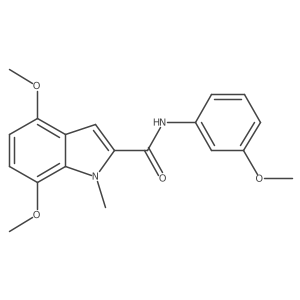 4,7-dimethoxy-N-(3-methoxyphenyl)-1-methyl-1H-indole-2-carboxamide Structure