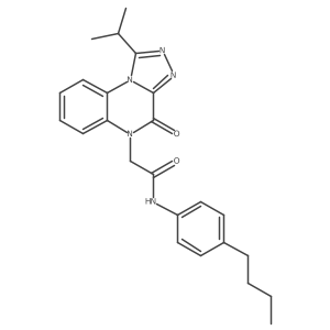 N-(4-butylphenyl)-2-(1-isopropyl-4-oxo-[1,2,4]triazolo[4,3-a]quinoxalin-5(4H)-yl)acetamide Structure