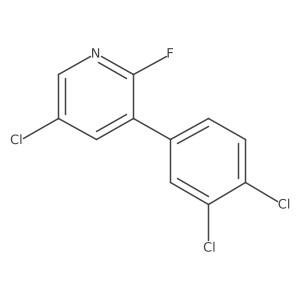 5-Chloro-3-(3,4-dichlorophenyl)-2-fluoropyridine结构式
