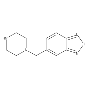 5-(Piperazin-1-ylmethyl)-2,1,3-benzoxadiazole结构式