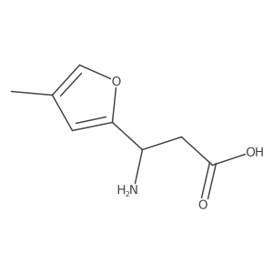 (3S)-3-Amino-3-(4-methylfuran-2-yl)propanoic acid结构式