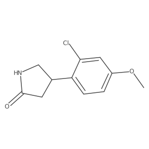 4-(2-Chloro-4-methoxyphenyl)pyrrolidin-2-one Structure
