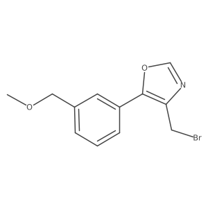4-(Bromomethyl)-5-(3-(methoxymethyl)phenyl)oxazole Structure