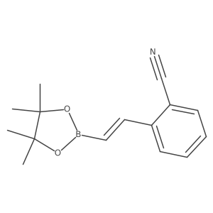 2-[2-(Tetramethyl-1,3,2-dioxaborolan-2-yl)ethenyl]benzonitrile Structure