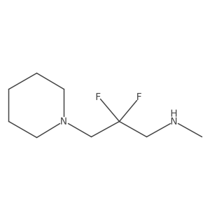 [2,2-Difluoro-3-(piperidin-1-yl)propyl](methyl)amine Structure