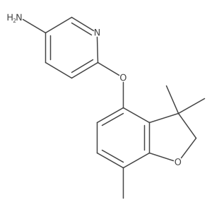 6-[(3,3,7-Trimethyl-2,3-dihydro-1-benzofuran-4-yl)oxy]-3-pyridinamine结构式