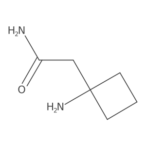 2-(1-Aminocyclobutyl)acetamide结构式