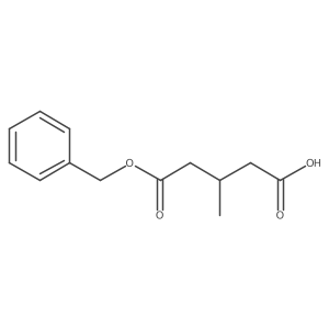 3-Methyl-pentanedioic acid monobenzyl ester结构式